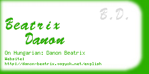 beatrix danon business card